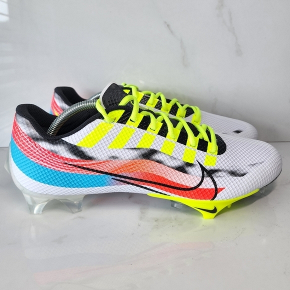 Nike Vapor Edge Speed 360 Football Cleats White Zebra Stripes sizes 8-11 - Picture 2 of 8
